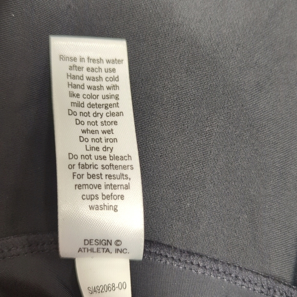 ATHLETA 32 B/C Tara Halter‎ Swim Dress Black - Picture 8 of 10